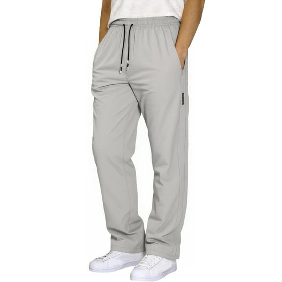 Men's Winter Lined Casual Trousers for Daily Relaxed Wear Comfortable Loose Fit Design Ideal Cold Weather Outdoor Activities Casual Pants Elastic Waist Straight Work Pants for Men