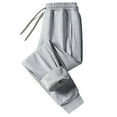 thumbnail image 1 of Men's Winter Lined Jogger Pants Thermal Running Sweatpants Outdoor Casual Comfort Fit Athletic Wear Trousers for Cold Weather Pants Mens Fashion Joggers Sports Pants Trousers Mens Long Pants, 1 of 6