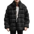 thumbnail image 1 of Men's Winter Long Coat Warm Turn Down Collar Jacket Stylish Overcoat for Cold Weather, 1 of 2