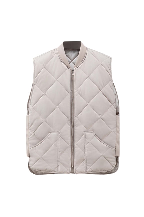 Men's Winter Outdoor Horse Jacket Baseball Collar Casual Style With Pockets Light Vest