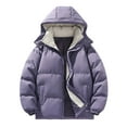 thumbnail image 1 of Men's Winter Padded Coat Solid Color Plus Size Thick Loose Coat, 1 of 4