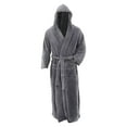 Men's Winter Plush Lengthened Shawl Bathrobe Home Clothes Long Sleeved