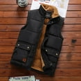 thumbnail image 1 of Men's Winter Puffer Vest Quilted Soft Fleece Lining Sleeveless Vest Jacket Lightweight Warm Down Vest Outerwear Sport Coats, 1 of 9