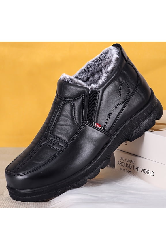 Men's Winter Snow Boots, Thickened Warm Fleece-Lined Sports Shoes, Ideal for Outdoor Activities and Daily Use