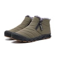 thumbnail image 1 of Men's Winter Snow Boots, Water‑Resistant Faux Fur Lined Warm Ankle Boots, Zipper Closure Slip‑on Outdoor Comfort Walking Boots for Cold Weather, 1 of 7