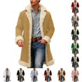 thumbnail image 1 of Men's Winter Solid Color Anorak Coat Warm Casual Jacket for Cold Weather Indoor and Outdoor, 1 of 7
