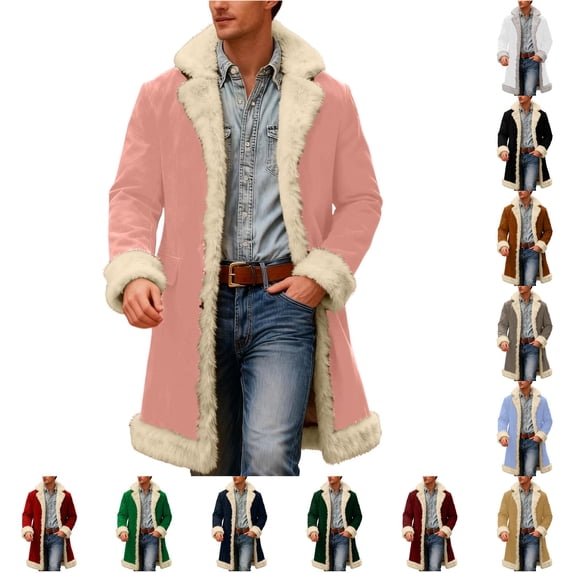 Men's Winter Solid Color Anorak - Warm Casual Coat with Hood for Cold Weather Indoor Outdoor