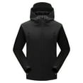thumbnail image 1 of Men's Winter Solid Color Design With Zippered Pockets And Plush Long Sleeved Hooded Casual JacketLong Puffer Casual Long Sleeve Chest Pocketed Shirt Jacket Mens Jackets, 1 of 2