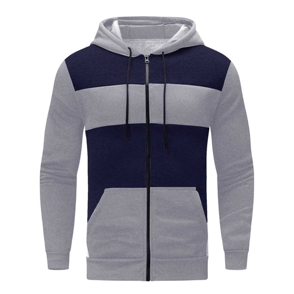 Men's Winter Sports Zipper Hoodie Sweater Top for Leisure Fitness Jogging and Outdoor Activities Oversized Pullover Long Sleeve Crewneck Casual Tops