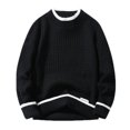thumbnail image 1 of Men's Winter Sweater Coat Soft Velvet Warm Knit Top for Autumn Casual Outwear, 1 of 2