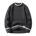 thumbnail image 1 of Men's Winter Sweater Coat Soft Velvet Warm Knit Top for Autumn Casual Outwear, 1 of 2