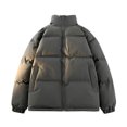 thumbnail image 1 of Men's Winter Sweater Coat Warm Zipper Jacket Thick Padded Outerwear for Cold Weather Comfort, 1 of 1