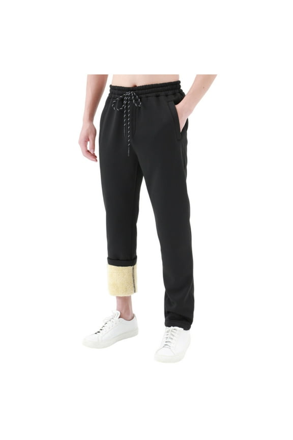 Men's Winter Thermal Fleece Pants Sherpa Lined Sweatpants Athletic Warm Running Jogger Pants