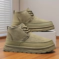 thumbnail image 1 of Men's Winter Thermal Insulated Short Boots with Thick PU Sole & Warm - Heavy-Duty Cold Weather Hiking, Snow Boots for Outdoor, Round Toe Casual Winter Footwear (Compatible with Thermal Insoles), 1 of 9