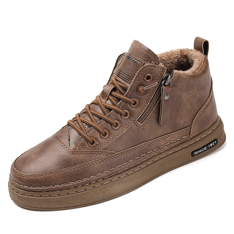 Men's Winter Thermal Riding Boots - Heavy-Duty Warm Long Boots with PVC ...