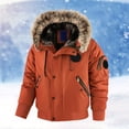thumbnail image 1 of Men's Winter Thicken Coat Warm Puffer Jacket (Red XL), 1 of 4