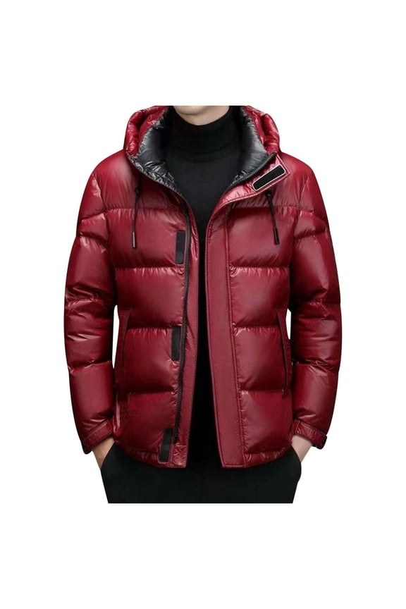 Men's Winter Warm And Shiny Clothes Are Fashionable Comfortable And Loose In Size