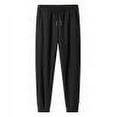 thumbnail image 1 of ZQUUVOU Men's Winter Warm Fleece Pants Sherpa Fleece Lined Jogger Pants Sweatpants Black, 1 of 8
