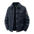 thumbnail image 1 of Men's Winter Warm Padded And Thickened With Pockets Casual Style Lapel Coat Jacket, 1 of 5