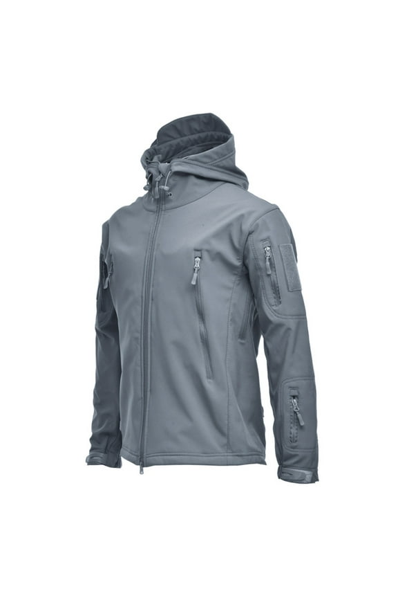 Men's Winter Windproof And Waterproof Coats Outwear Loose Hooded Colorblock Outwear Jacket Coat Mountaineering Clothing