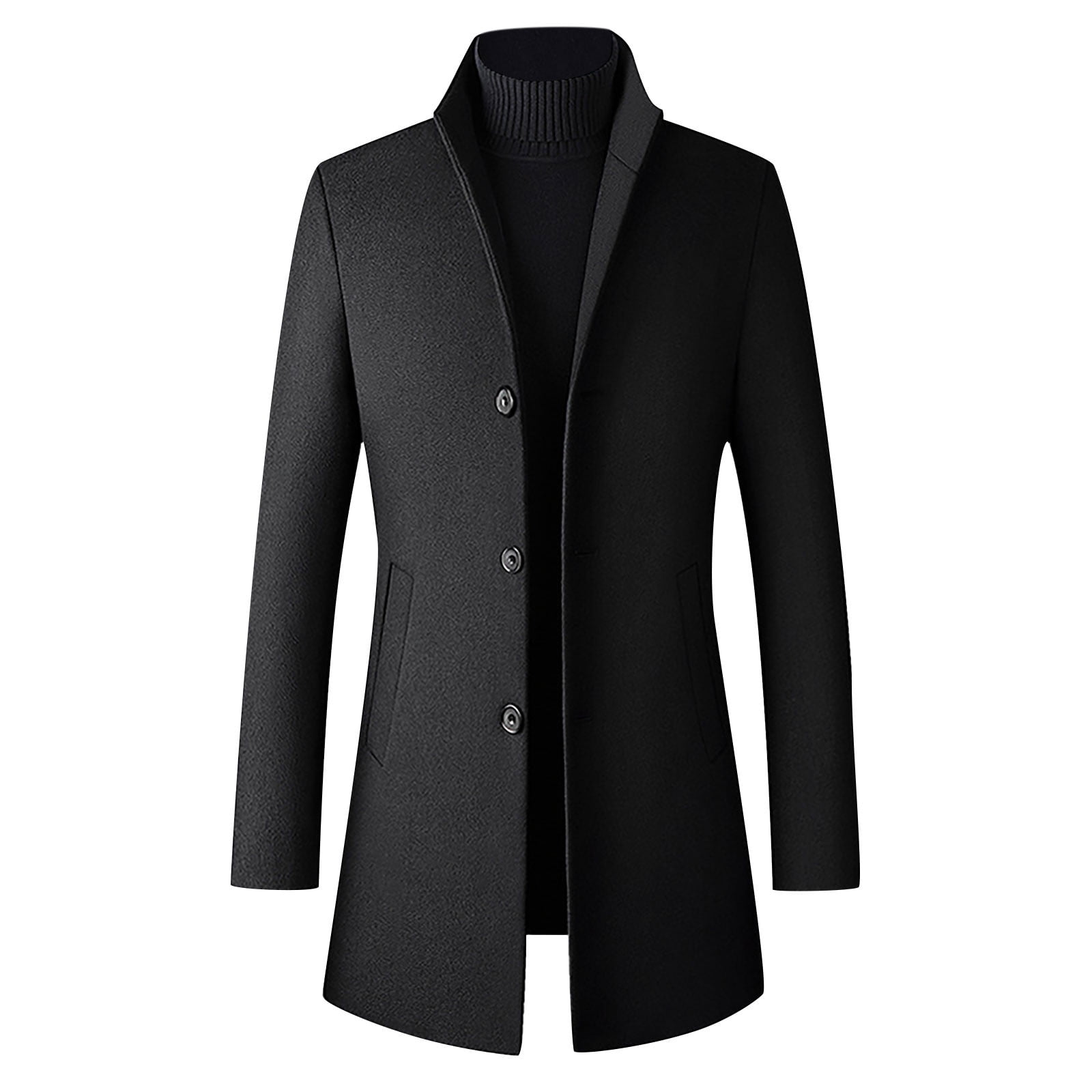 Men s Winter Wool Coat Slim Mid length Coats Overcoat Pea Coat Casual Woolen Trench Coat Single Breasted Wool Jacket Lapel Suit Windbreaker c10f7848 53cf 45b8 a8e8 281aa9368664.578800404d9d6b1ed50ada1647bf08a1