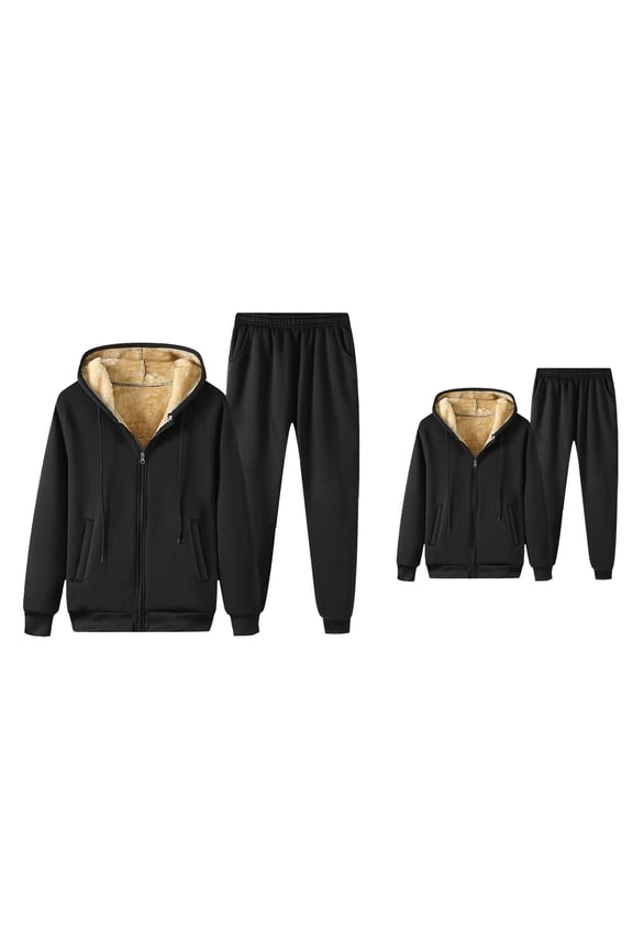 Men's Winter Wool Warm Lined Snowboard Jacket, Waterproof Windproof Insulated Hooded Zip Suit with Lining for Outdoor Skiing & Snowboarding