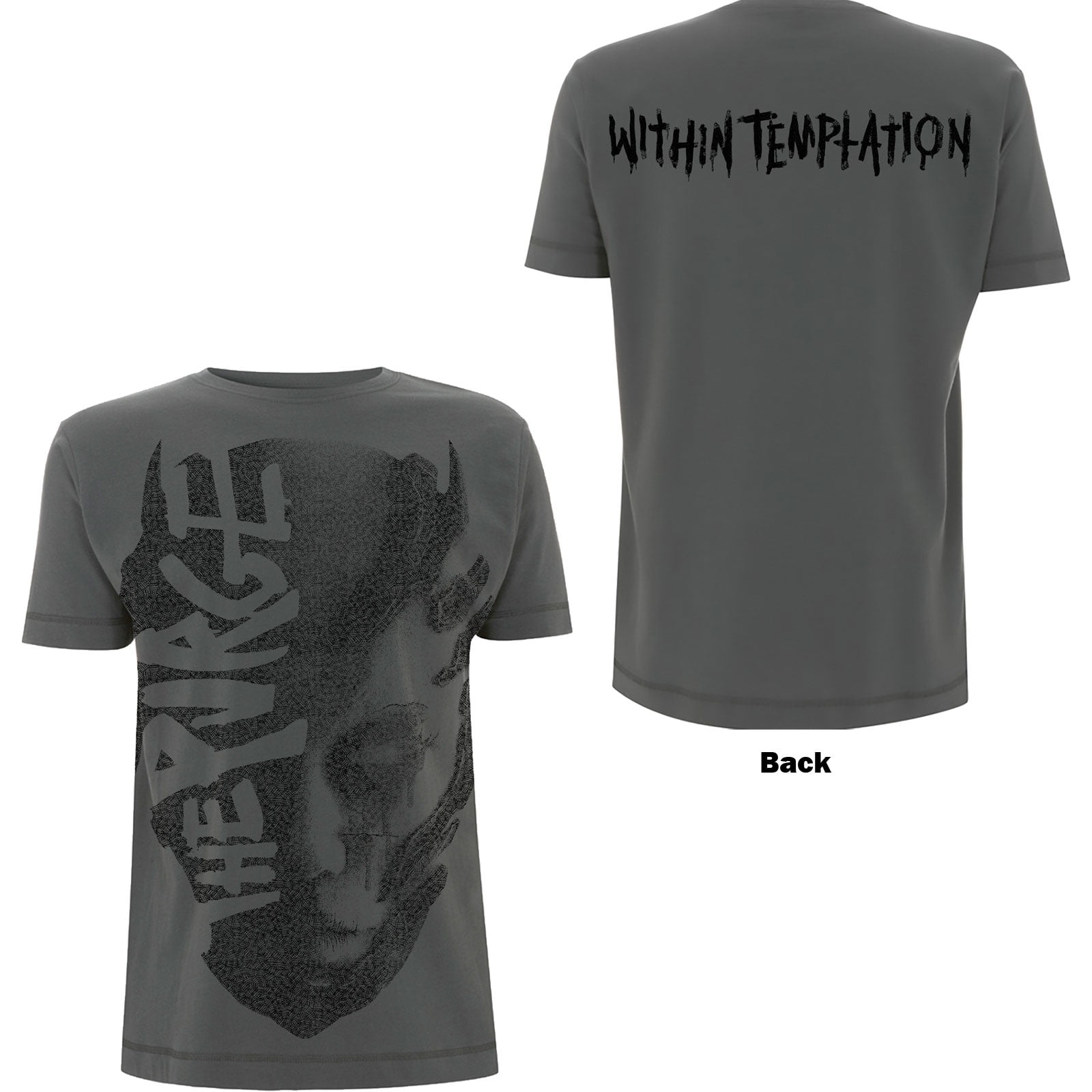Men's Within Temptation Purge Jumbo (Back Print) Slim Fit T-shirt XX-Large  Charcoal - Walmart.com