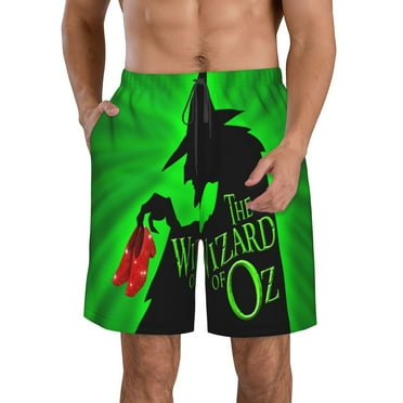 Men's Wizard of O Swim Trunks Quick Dry Bathing Suits Holiday Beach Short Casual Board Shorts