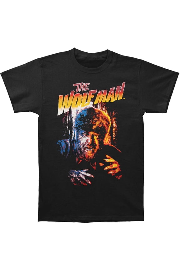 Men's Wolfman Wolfman Purple by Rock Rebel T-shirt Small Black
