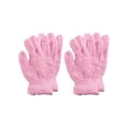 thumbnail image 1 of Men's Women's 2 Pairs Warm Winter Fuzzy Cozy Gloves, 2 Set Light Pink, 1 of 4