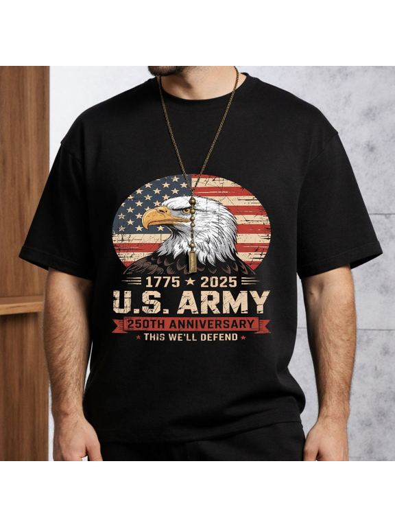 Men's Women's American Eagle US Army 250th Anniversary T-Shirt S-5XL