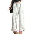 thumbnail image 1 of Men's Women's Baggy Jogging Bottoms Dachshund Graphic Sweatpants Drawstring Casual Trousers Y2K Streetwear Sports Trousers With Pockets Unisex Vintage Wide Leg Pants, 1 of 7