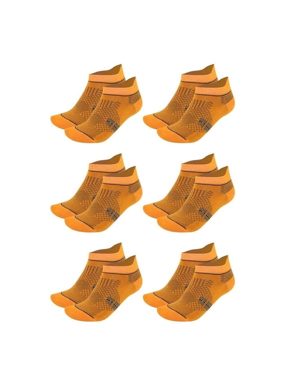 Bamboo Ankle Socks for Men and Women, Odor-Free, Size S (W5-7/M3-6), 6 Pairs