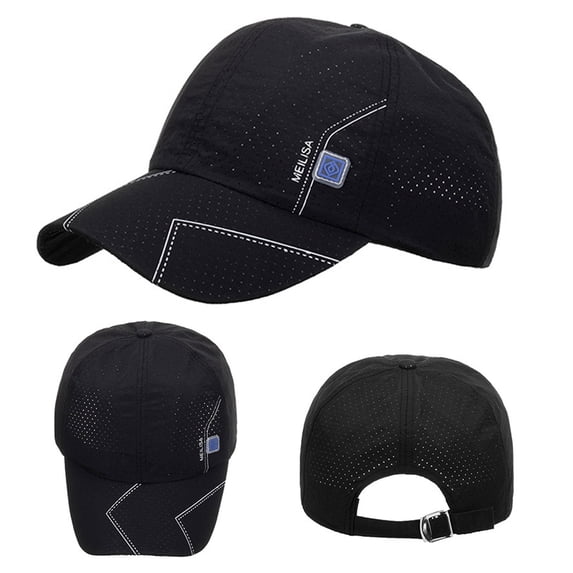 Men's and Women's Breathable Baseball Cap, Moisture Wicking Sport Hat with Adjustable Snapback, Sun Protection for Mountain Climbing, Beach Activities and Outdoor Sports