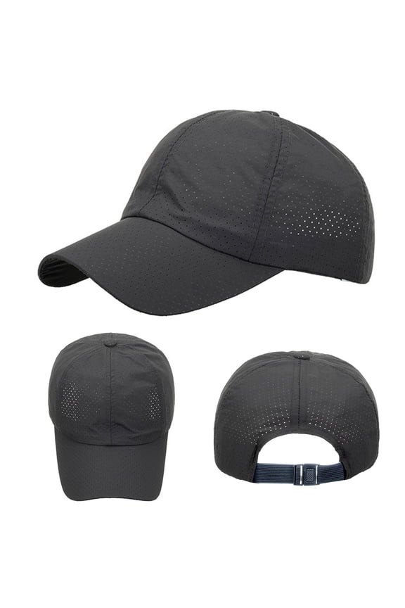 Men's and Women's Breathable Baseball Cap, Moisture Wicking Sport Hat with Adjustable Snapback, Sun Protection for Mountain Climbing, Beach Activities and Outdoor Sports