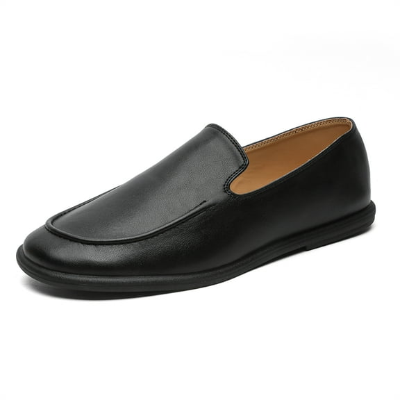 Men's Women's Casual Loafers Slip On Leather Shoes Comfortable Lightweight Driving Shoes Unisex Moccasins Classic Penny Loafer Flats Boat Shoes Outdoor Walking Shoes