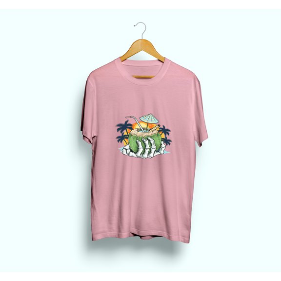 Men’s & Women’s Casual Short Sleeve T-Shirt - coconut pattern Comfortable & Breathable Casual T-Shirt for Everyday Wear