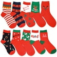 thumbnail image 1 of Men’s Women’s Christmas Socks Dress socks Colorful Holiday Fashion Funny Cute Design, 1 of 2