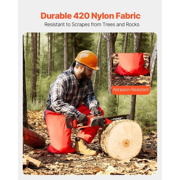 Men's Women's Class C Chainsaw Chaps 8-Layer Protective Pants with Adjustable Waist and Tool Pocket for Forestry Work Medium