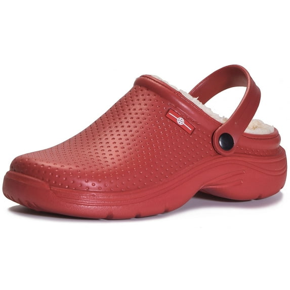 Men's Women's Clogs Waterproof Fleece Lined Winter Slippers Garden Shoes