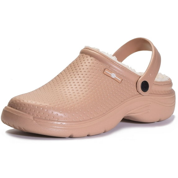 Men's Women's Clogs Waterproof Fleece Lined Winter Slippers Garden Shoes