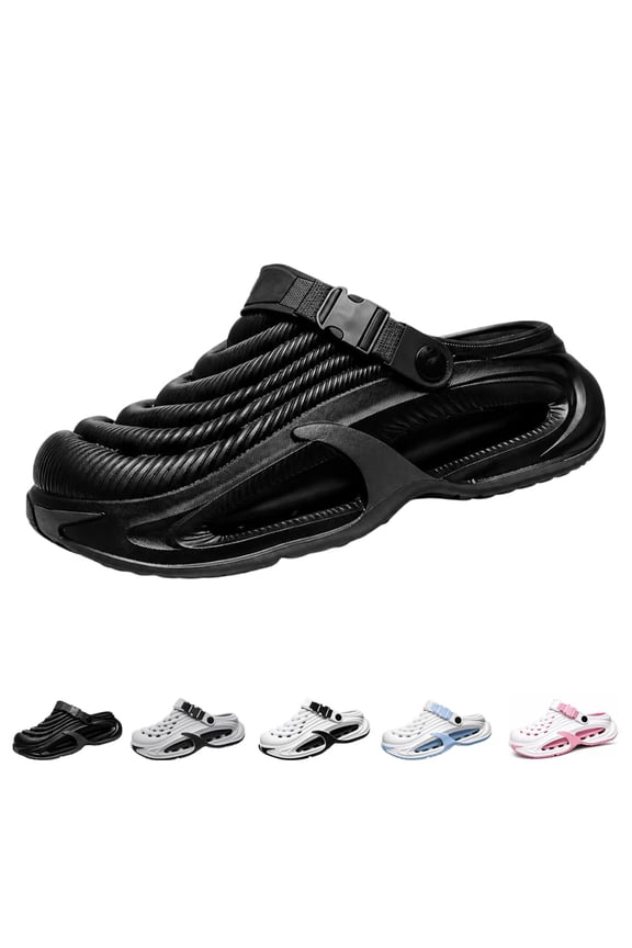 Men's and Women's Cloud Cushion Slip On Shoes, Breathable Summer Sneakers with Thick Non Slip Sole, Lightweight Garden Sandals for Outdoor Walking and Casual Wear
