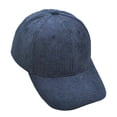 thumbnail image 1 of ZQUUVOU Men's Women's Corduroy Solid Color Baseball Cap Outdoor Sports Cotton Hiking Driving Camping Sun Hat Navy, 1 of 2