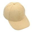thumbnail image 1 of ZQUUVOU Men's Women's Corduroy Solid Color Baseball Cap Outdoor Sports Cotton Hiking Driving Camping Sun Hat Yellow, 1 of 2
