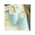thumbnail image 1 of Men's Women's Cozy Fleece House Slippers Slip-on Shoes Winter Warm Flip Flops, 1 of 2