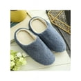 thumbnail image 1 of Unisex Men's Women's Winter Furry Cozy Fleece Slippers Slip-on Shoes Winter Warm House, 1 of 4