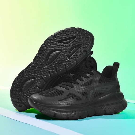 Men's & Women's Cushioned Walking Shoes - Lightweight Sneakers Big Size Available for, Gym, - Unisex Athletic Footwear with Insole & MD Sole, /Fabric Upper, Low-Top Round Toe Design -