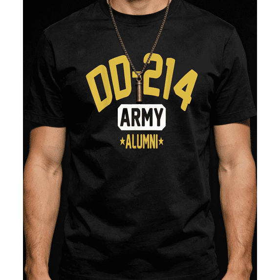 Men's Women's DD214 Army Alumni Graphic T-Shirt S-5XL