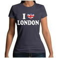 thumbnail image 1 of Men's And Women's Fashionable British Style Letter Printed Round Neck Short Sleeved Casual T Shirt Top (3) Long Sleeve Tall Shirt Women Long Sleeve Womens Summer Tops Loose Fit Long Sleeves Turtle, 1 of 3
