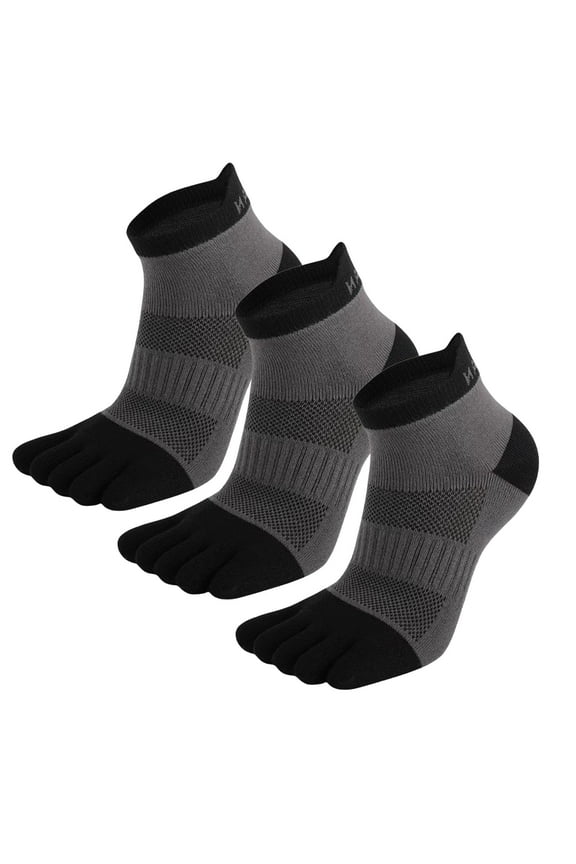 Men's & Women's Five-Toe Sports Socks – Running Socks with Arch Support, Breathable & Moisture-Wicking Ankle Socks